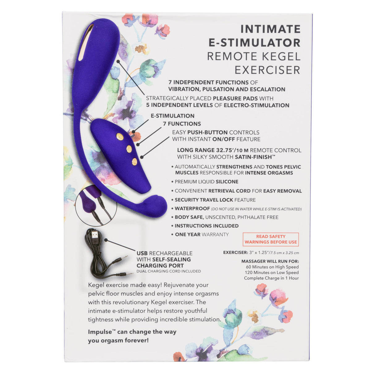 CalExotics - Dụng cụ tập cơ sàn chậu Kegel eStim điều khiển từ xa Impulse