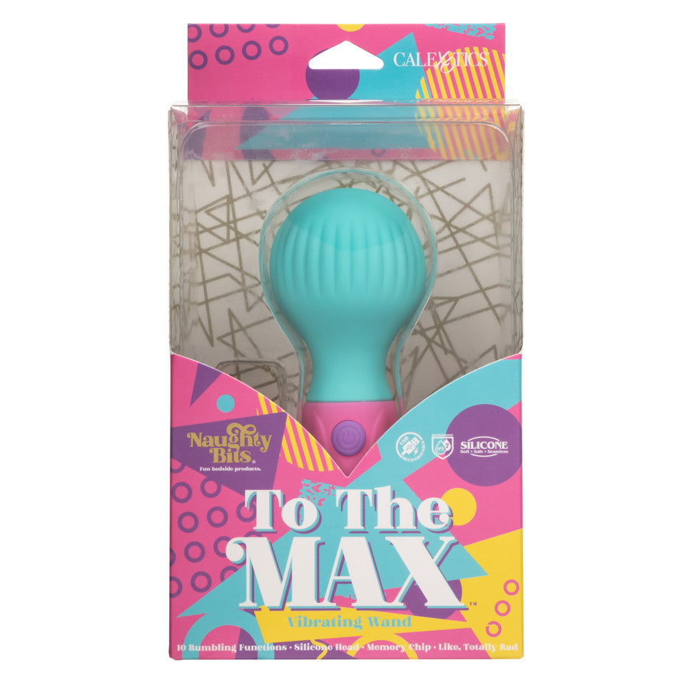 CalExotics - Máy rung mini dạng đũa sạc lại Naughty Bits To The Max (màu xanh dương)