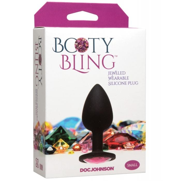 Doc Johnson - Booty Bling Small Silicone Anal Plug (Pink) DJ1212 CherryAffairs