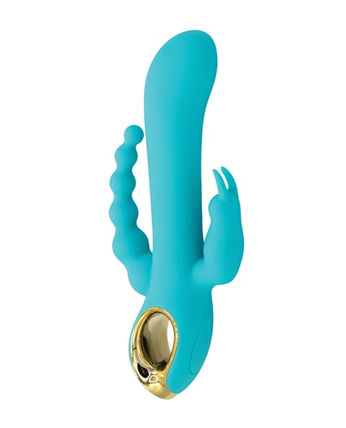 Natalie's Toy Box - Mighty Magic 3-in-1 Rabbit & Anal Beads Vibrator (Blue) NTB1001 CherryAffairs