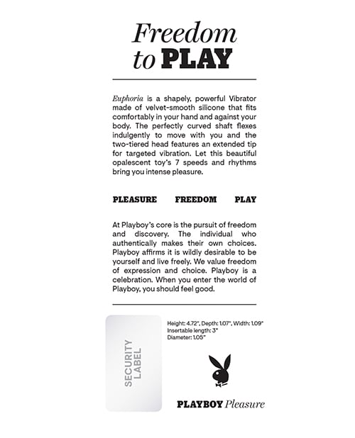 Playboy - Pleasure Euphoria Mini G-Spot Vibrator (White) PLB1033 CherryAffairs
