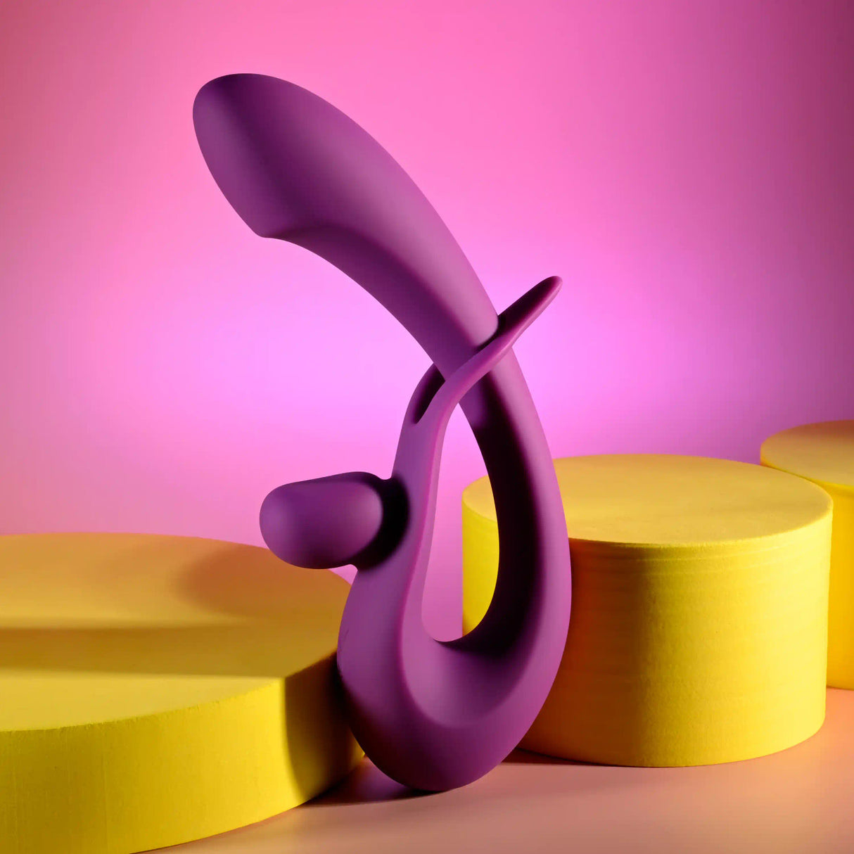 Playboy - Máy rung thỏ điều chỉnh cường độ, sạc lại Cha Cha Slide (màu tím)
