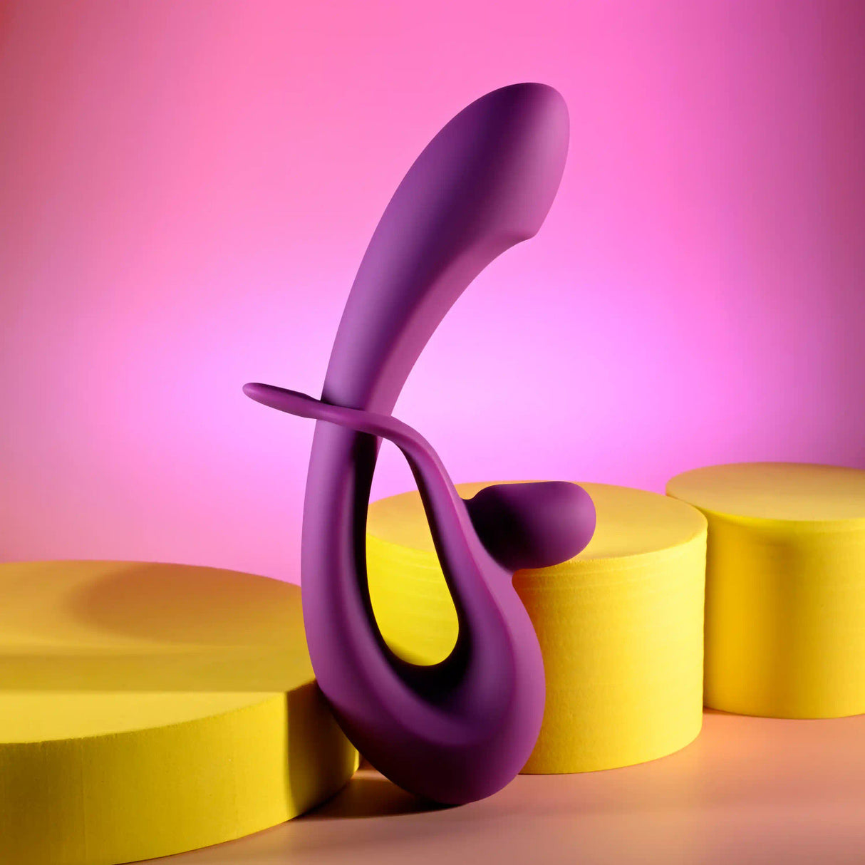 Playboy - Máy rung thỏ điều chỉnh cường độ, sạc lại Cha Cha Slide (màu tím)