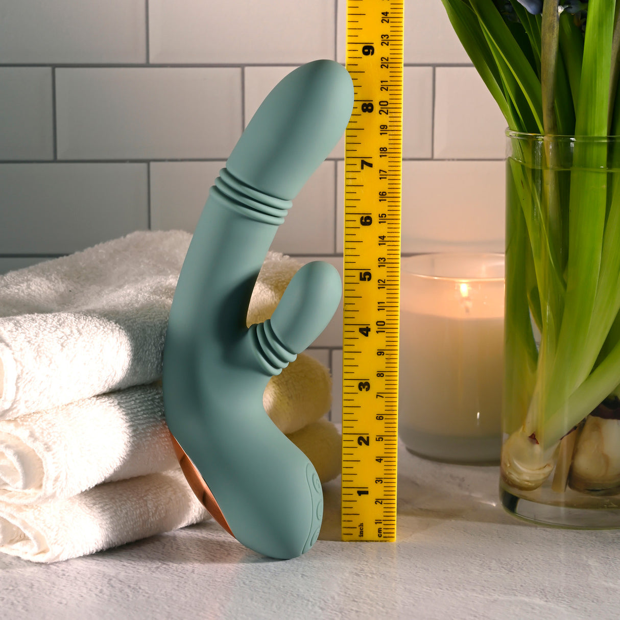 Evolved - Máy rung thỏ sạc điện Rub Me Tender (Xanh lá)