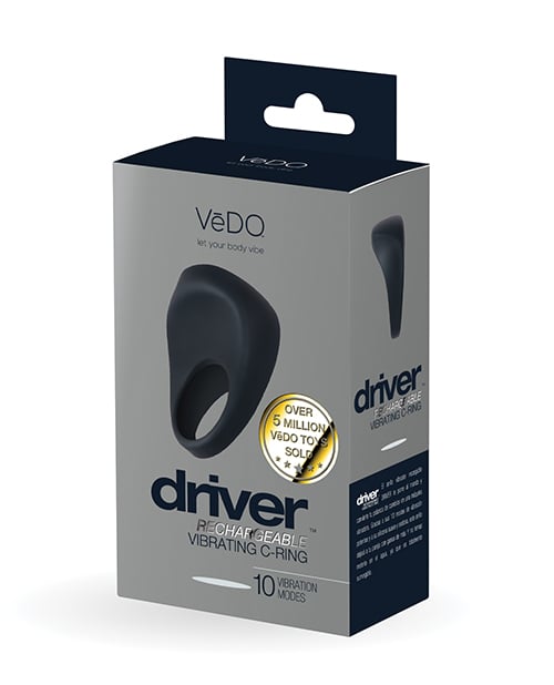 VeDO - Vòng rung dương vật Driver sạc lại được (Đen)
