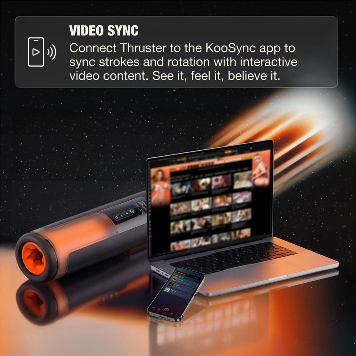 Arcwave - Thruster App Controlled Thrusting and Rotating Stroker Masturbator AW1019 CherryAffairs
