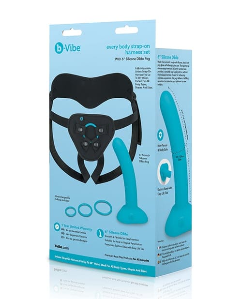 B-Vibe - Every Body Strap-On Harness & Silicone Dildo Set (Beige) BV1030 CherryAffairs