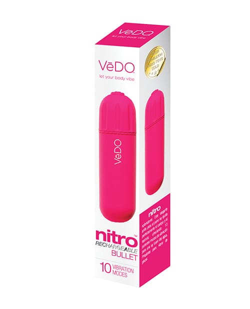 VeDO - Nitro Rechargeable Bullet Vibrator (Pink) VD1143 CherryAffairs