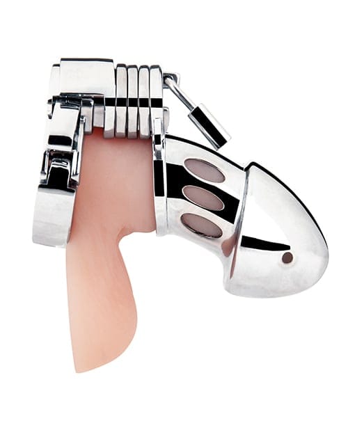 Blue Line - Obedience Metal Chastity Cage (Silver) BL1016 CherryAffairs