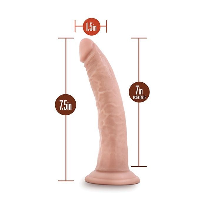 Blush Novelties - Dr. Skin 17.8 cm Realistic Suction Dildo (Beige) BN1191 CherryAffairs
