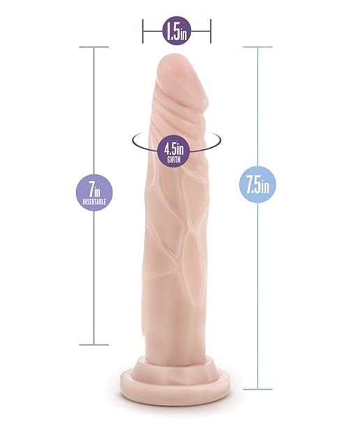 Blush Novelties - Dr Skin Silicone Dr Carter Posable Suction Dildo (Beige) BN1174 CherryAffairs