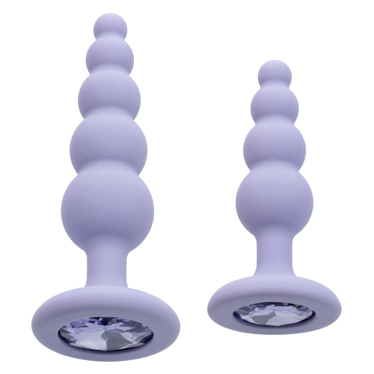CalExotics - First Time Crystal Beaded Anal Probe Duo (Purple) CE2189 CherryAffairs