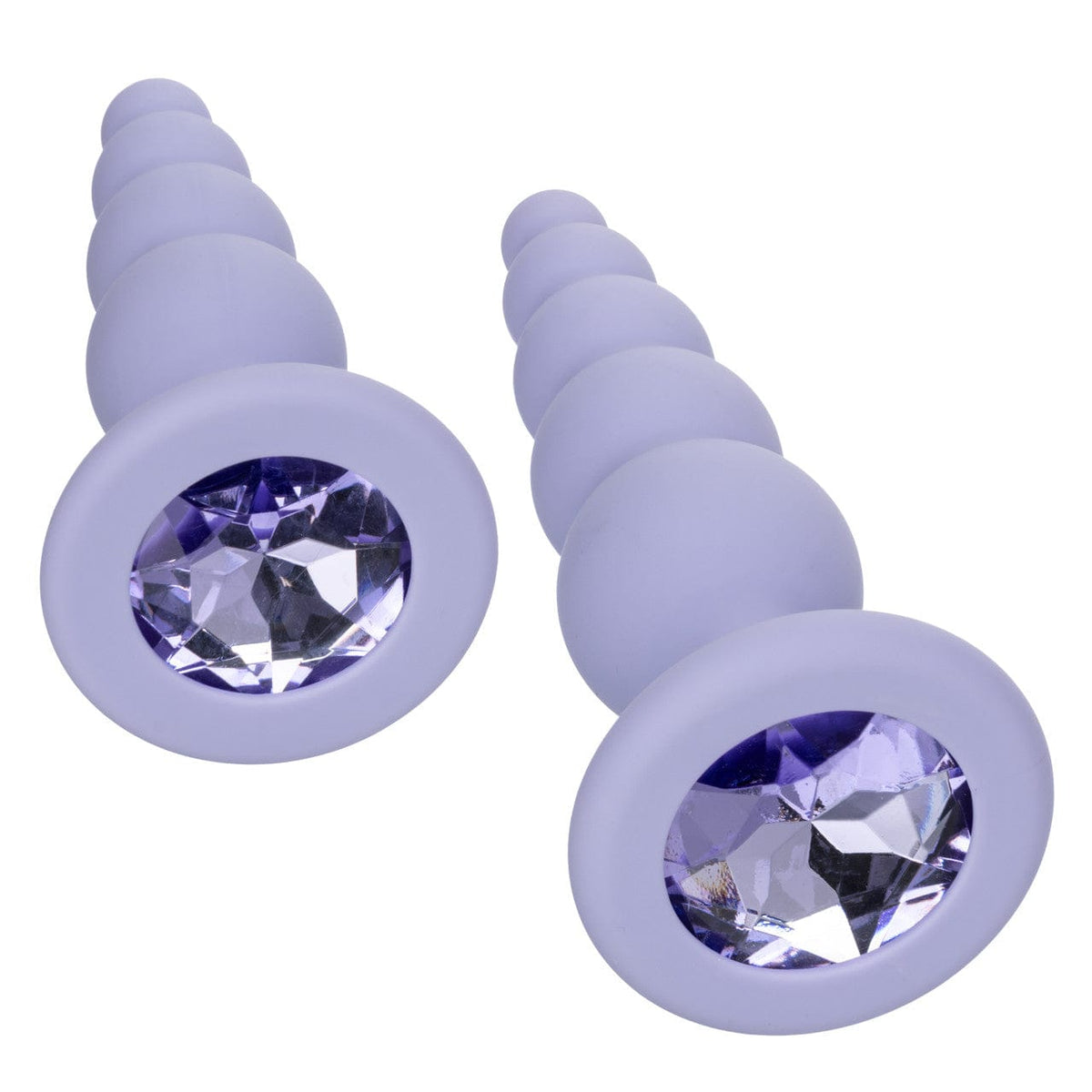 CalExotics - First Time Crystal Beaded Anal Probe Duo (Purple) CE2189 CherryAffairs