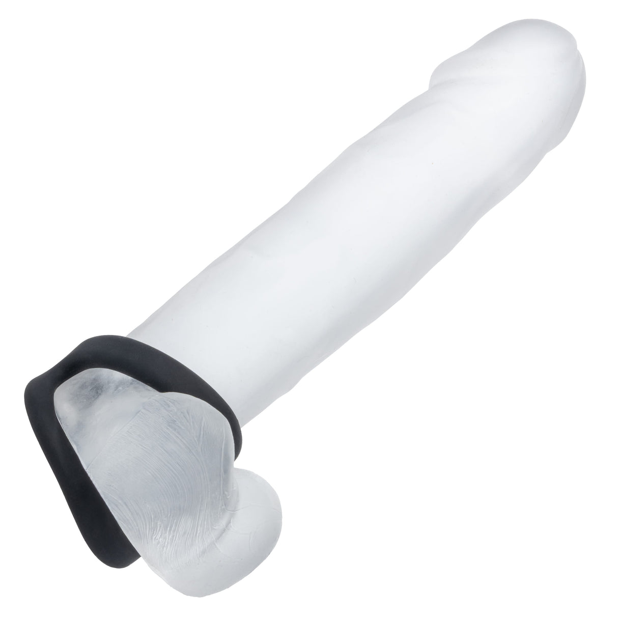 California Exotics - Alpha Liquid Silicone Snug Tugger Cock Ring (Black) CE2133 CherryAffairs