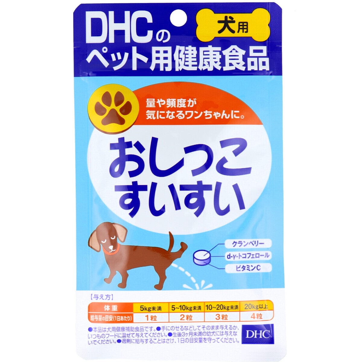 DHC - Urinal Tract SuiSui Health Food Supplement for Pet Dogs (60 Tablets) Pet Dog Supplements