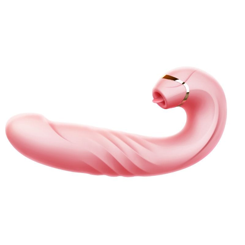 Erocome - Draco Thrusting Vibrating Sucking Heating Dildo (Pink) G Spot Dildo (Vibration) Rechargeable