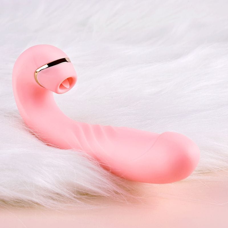 Erocome - Draco Thrusting Vibrating Sucking Heating Dildo (Pink) G Spot Dildo (Vibration) Rechargeable