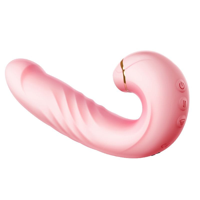 Erocome - Draco Thrusting Vibrating Sucking Heating Dildo (Pink) G Spot Dildo (Vibration) Rechargeable
