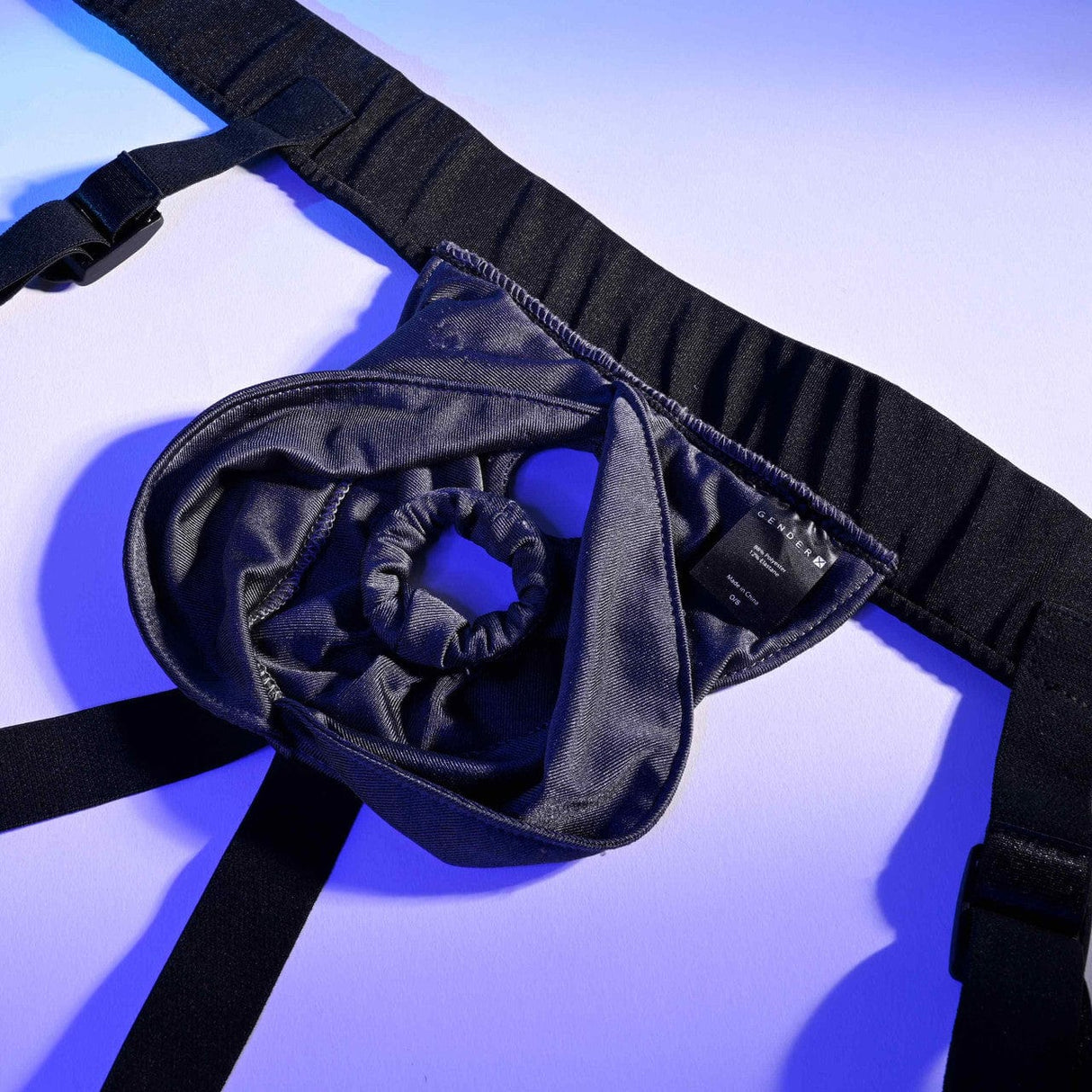 Evolved - Gender X Double Rider Strap On Harness (Black) EV1178 CherryAffairs