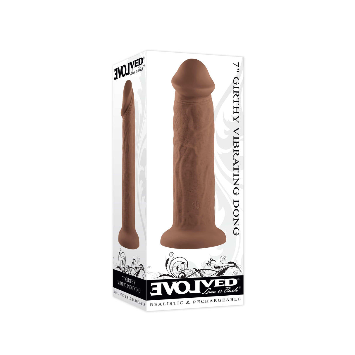 Evolved - Girthy Vibrating Realistic Dong 7" CherryAffairs