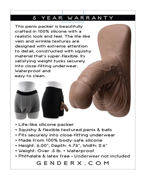 Gender X - 4-Inch Silicone Gender-Affirming Packer CherryAffairs
