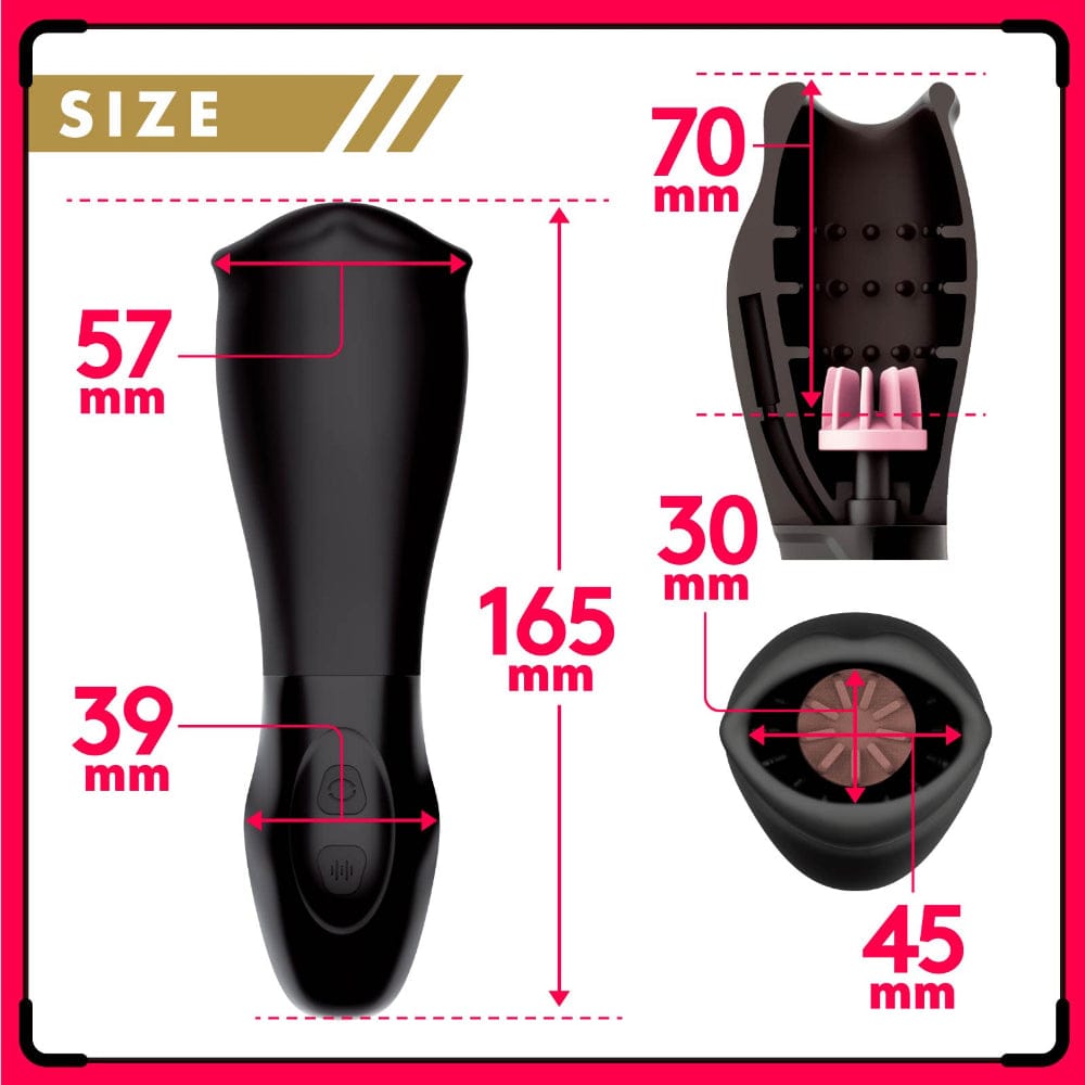 Hato Pura - Deep Wrap Rotor Rechargeable Vibrating Stroker HTP1048 CherryAffairs