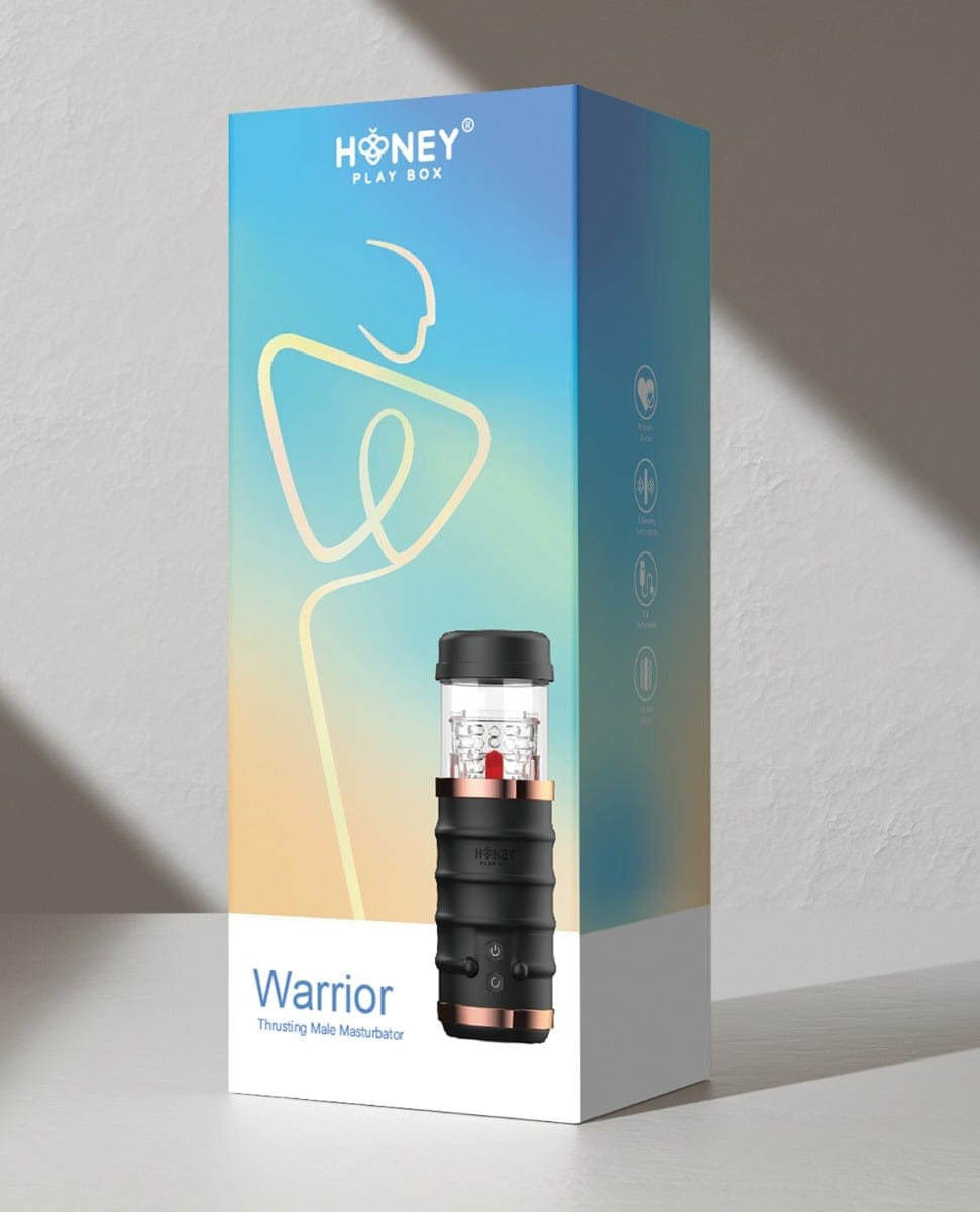 Honey Play Box - Warrior Auto-Thrusting Male Masturbator (Black) OT1324 CherryAffairs