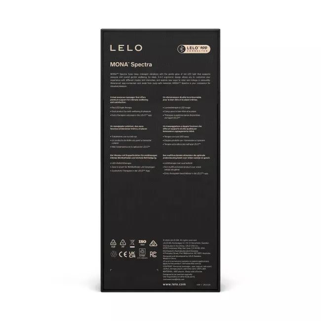 LELO - Mona Spectra App Controlled Red Light G Spot Vibrator (White) LL1291 CherryAffairs