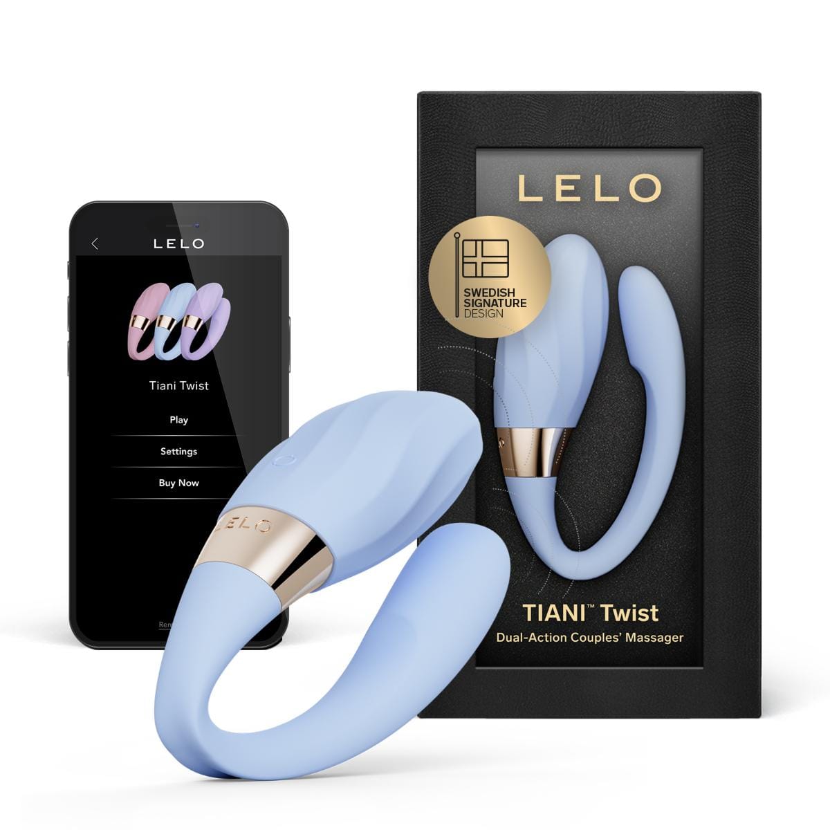 LELO - Tiani Twist App Controlled Dual Action Couples Massager LL1279 CherryAffairs