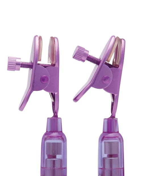 Lux Fetish - Vibrating Nipple Clamps with Wired Controller LXF1023 CherryAffairs