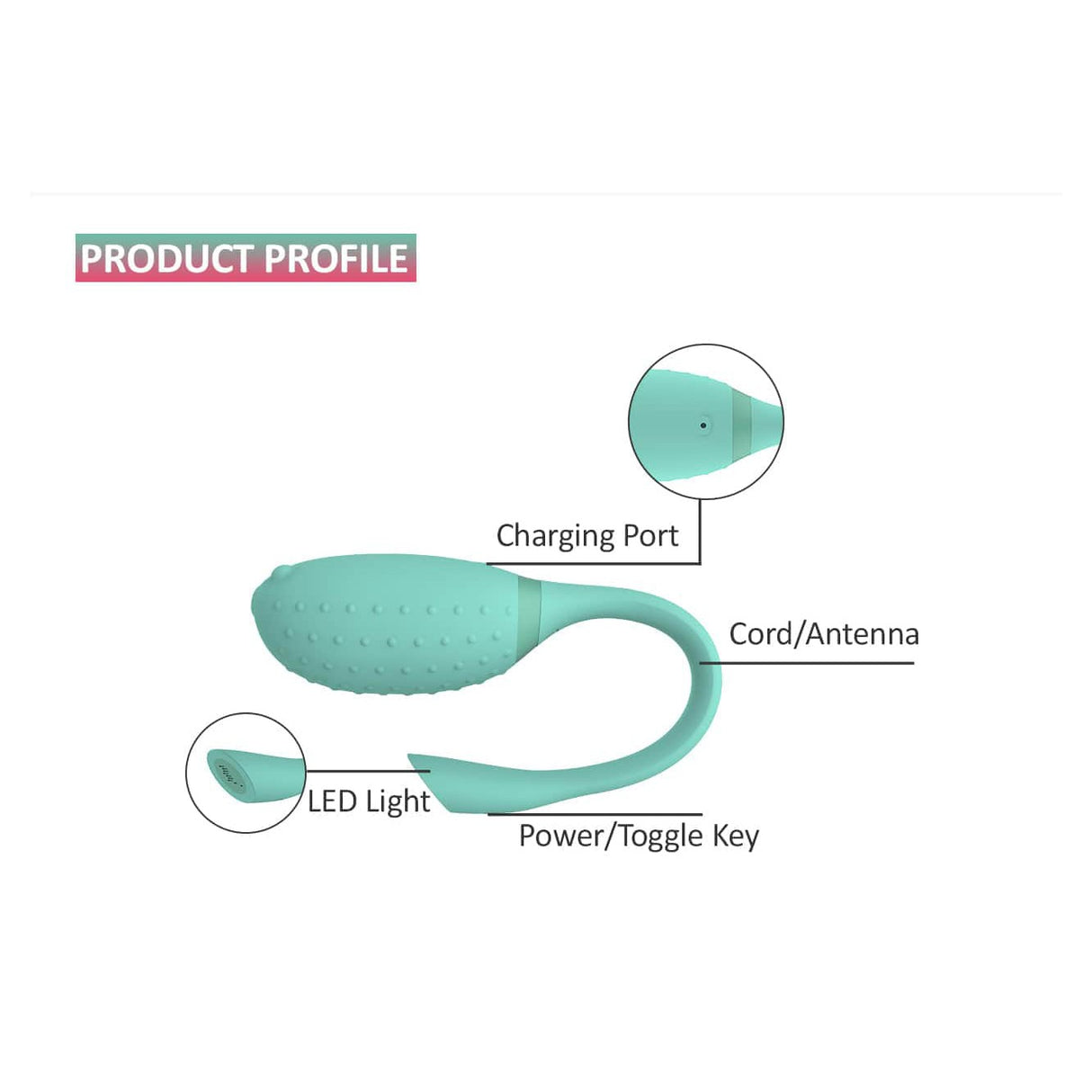 Magic Motion - Fugu App-Controlled Egg Vibrator Wireless Remote Control Egg (Vibration) Rechargeable
