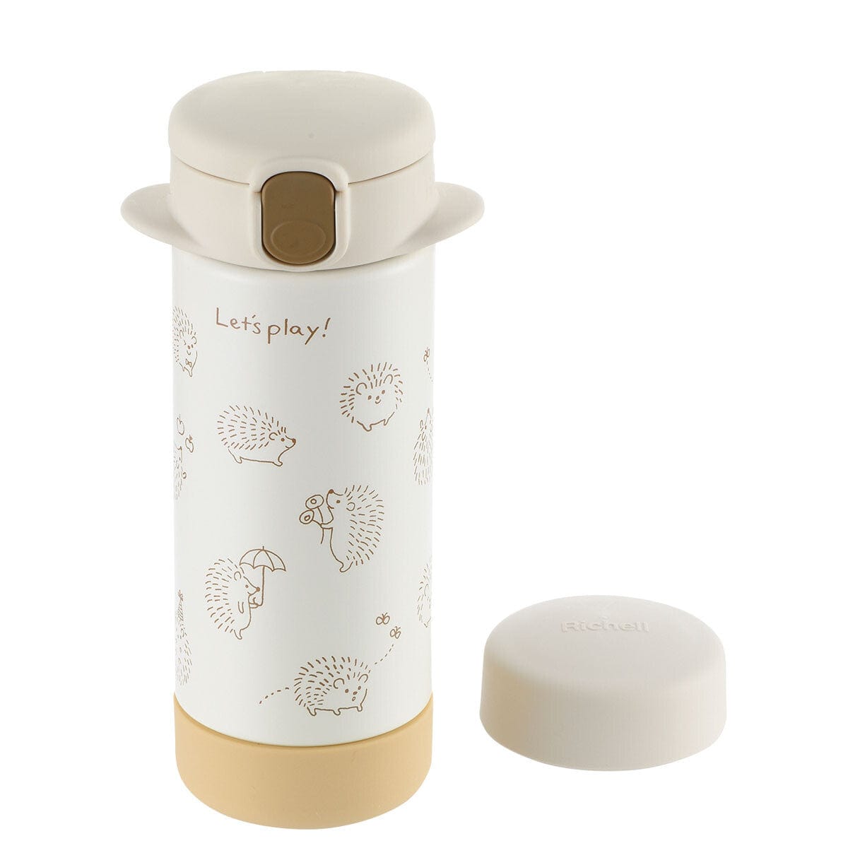 Richell - 2 Way Stainless Steel Slim Water Bottle Mug Tumblr White 4945680200165 Baby Water Bottle