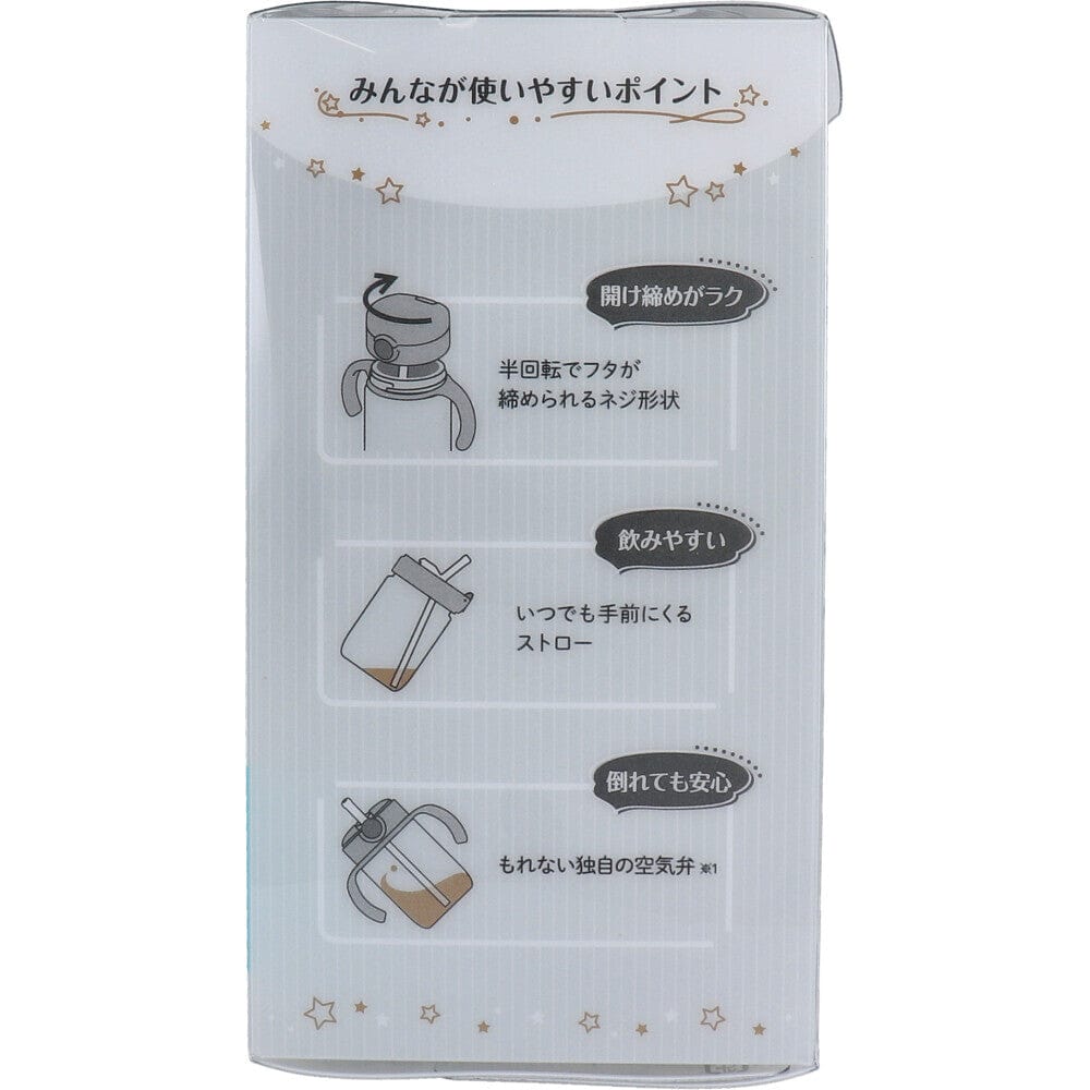 Richell - Axstars Baby Straw Cup Clear Tritan Training Water Bottle Mug Baby Water Bottle