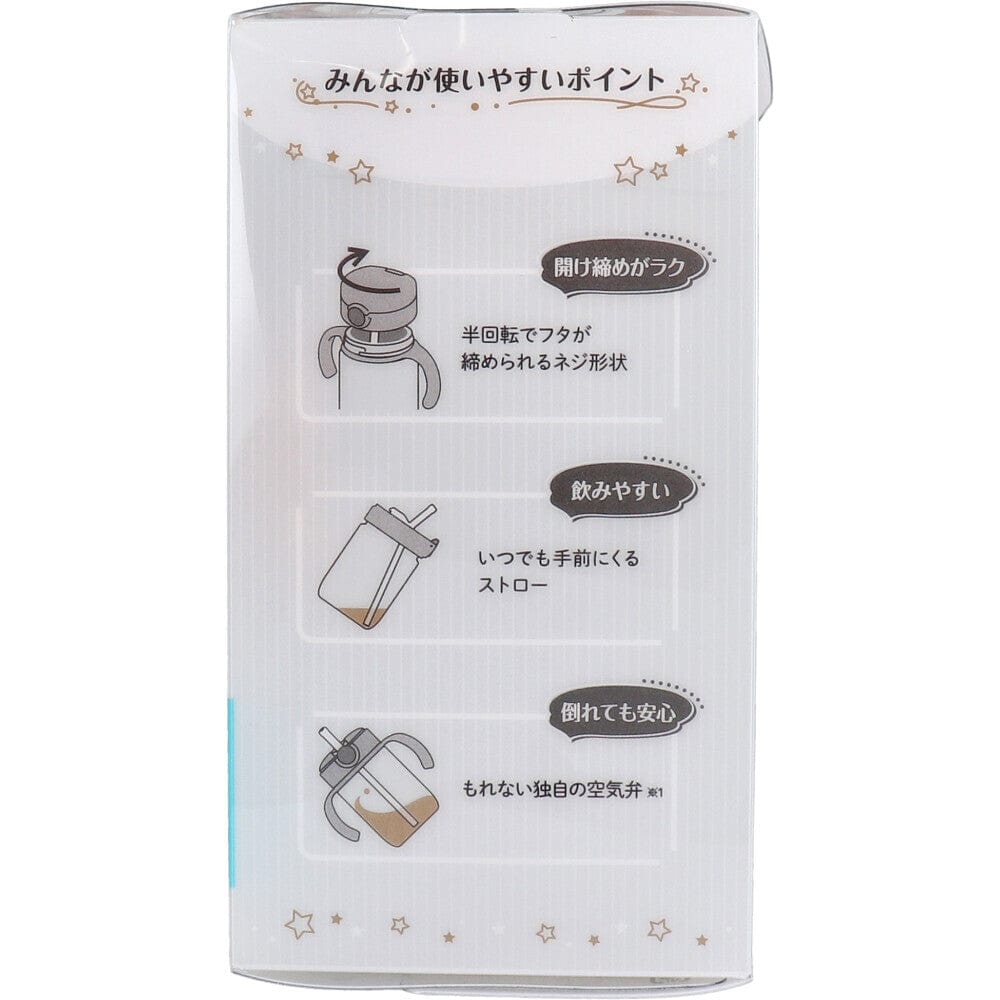 Richell - Axstars Baby Straw Cup Clear Tritan Training Water Bottle Mug Baby Water Bottle