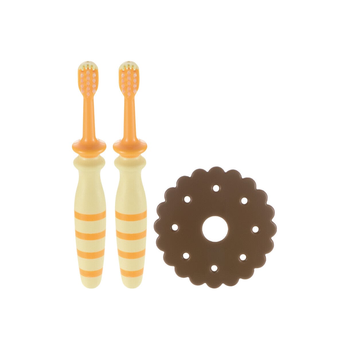 Richell - T.L.I Try Back Teeth Shiny Baby Toothbrush (2 Pieces) Baby Toothbrush