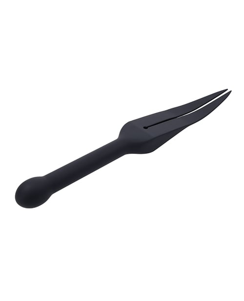 Sportsheets - Edge Silicone Tawse Double Tail Impact Paddle (Black) SS1083 CherryAffairs