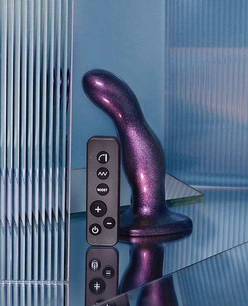 Strap On Me - Fingering and Vibrating Rechargeable Dildo (Purple) SOM1001 CherryAffairs