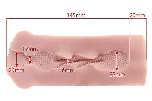 Tomax - Lilith Spiral Dots Textured Male Masturbator Onahole (Beige) CherryAffairs