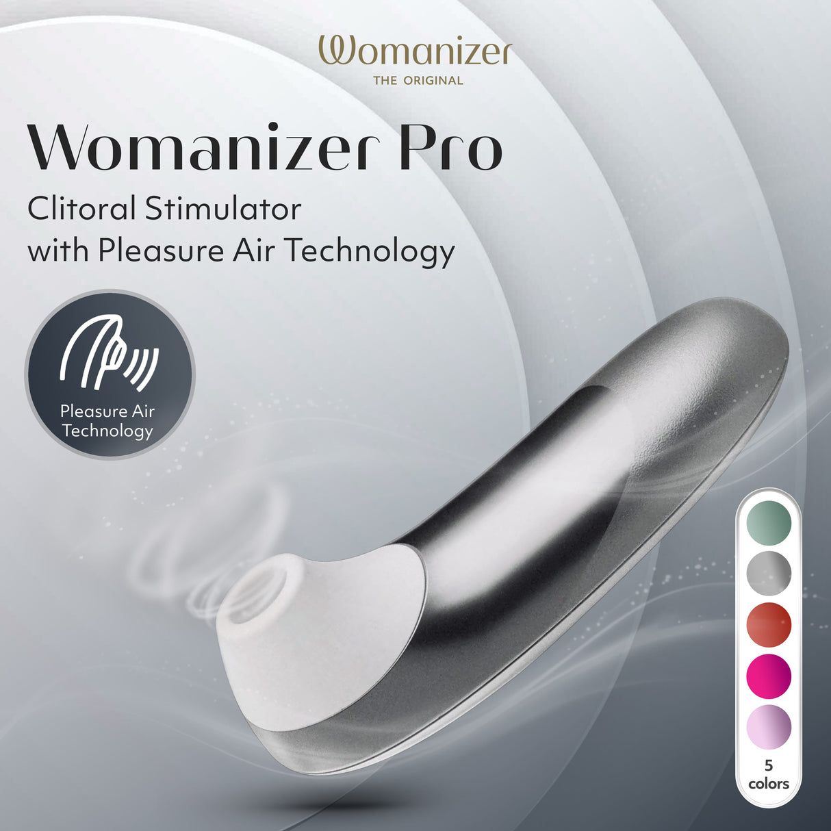 Womanizer - Womanizer Pro Clitoral Air Stimulator Massager CherryAffairs