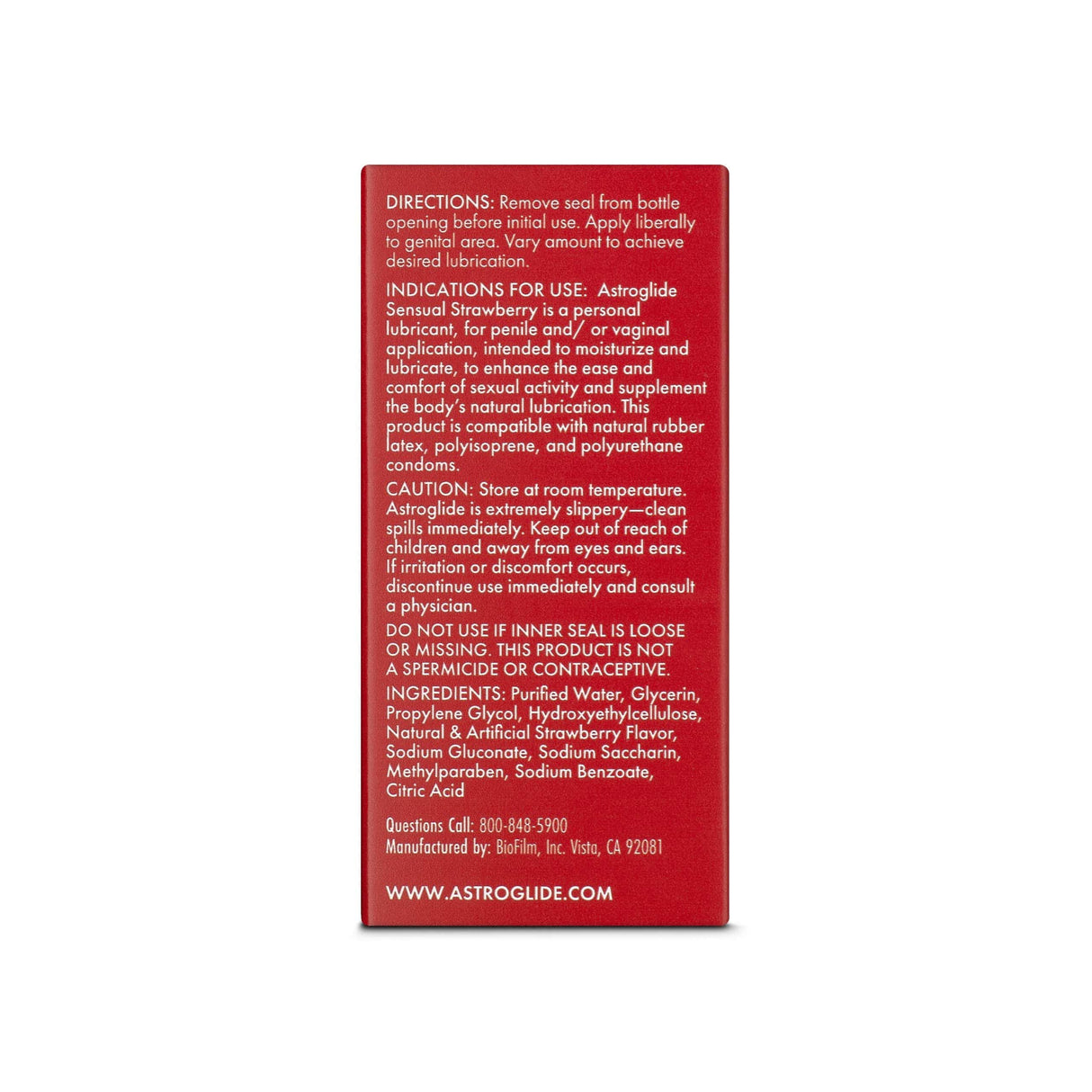Astroglide - Sensual Strawberry Flavoured Water Based Personal Lubricant Lube (Water Based)