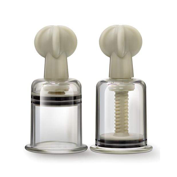 Blush Novelties - Temptasia Clit and Nipple Large Twist Suckers Set of 2 (Clear) BN1090 CherryAffairs