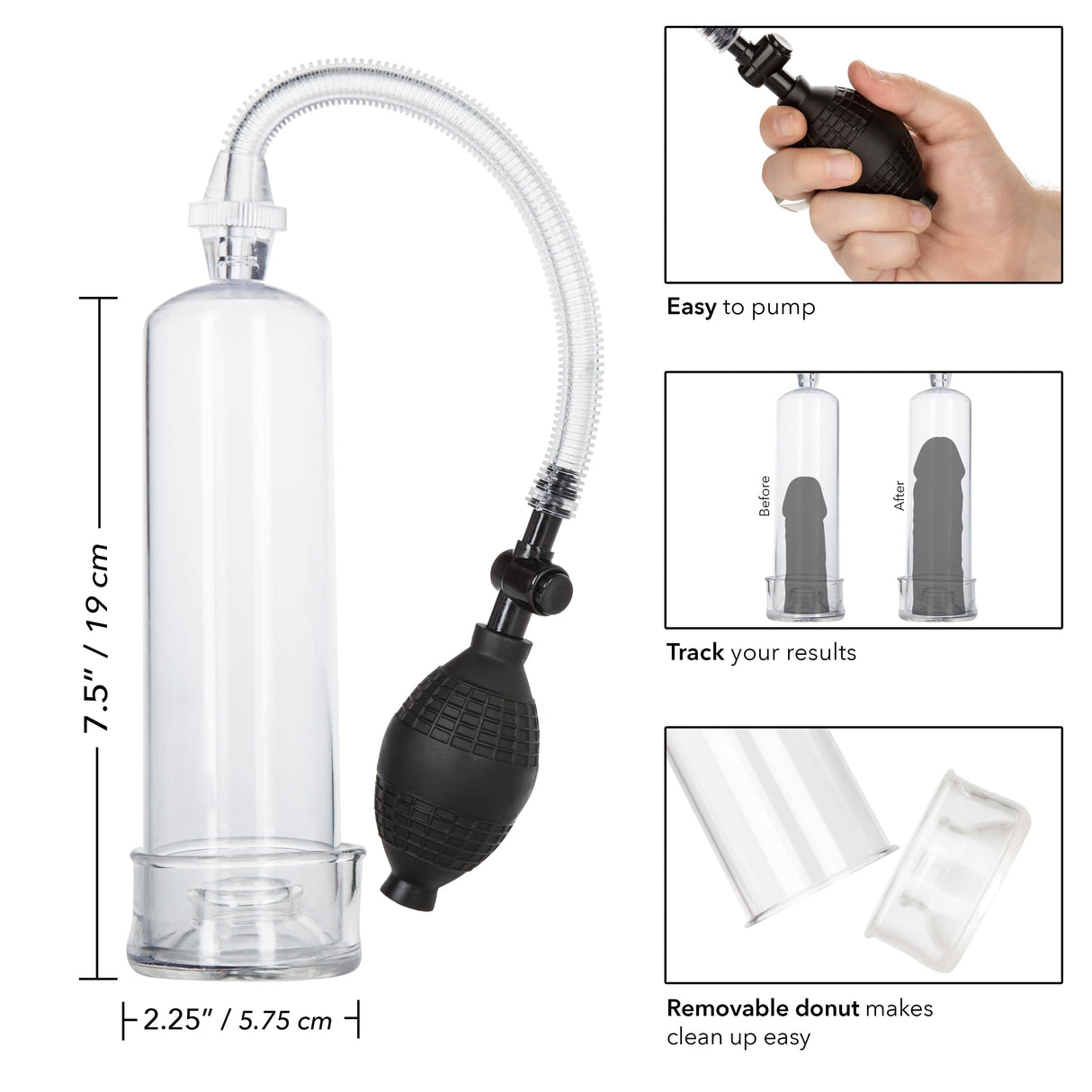 California Exotics - Dr Joel Kaplan Erection Penis Pump (Clear) CE1948 CherryAffairs