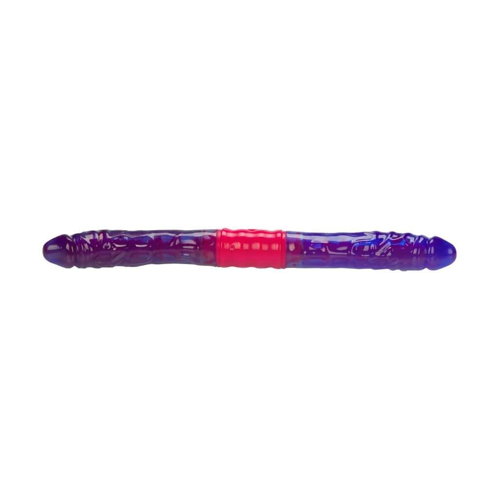 California Exotics - Dual Vibrating Flexi Double Dong 15" (Purple) Double Dildo (Non Vibration)