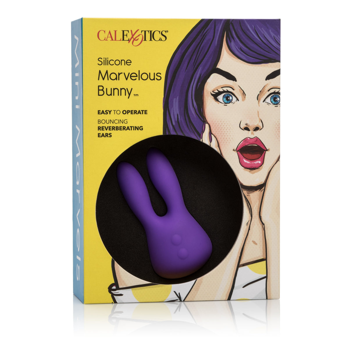 California Exotics - Mini Marvels Silicone Marvelous Bunny Clit Massager (Purple) CE1506 CherryAffairs