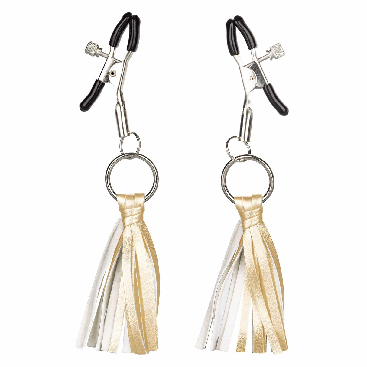 California Exotics - Nipple Play Playful Tassels Nipple Clamps Nipple Clamps (Non Vibration)