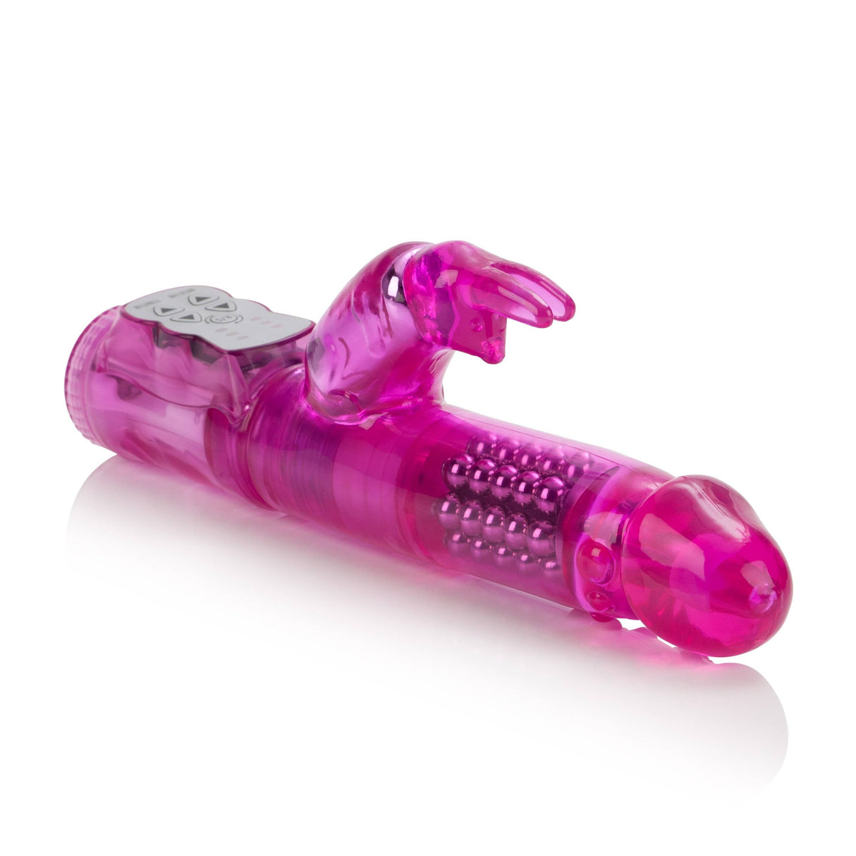 California Exotics - The Original Waterproof 5 Rows Jack Rabbit Vibrator Starter (Pink) Rabbit Dildo (Vibration) Non Rechargeable