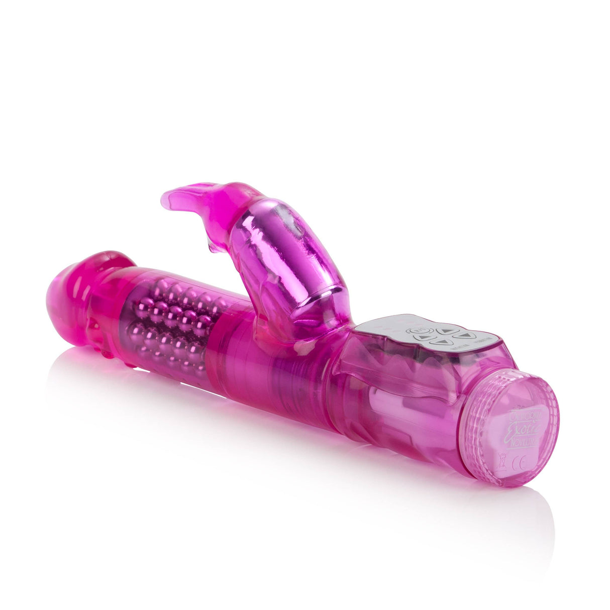 California Exotics - The Original Waterproof 5 Rows Jack Rabbit Vibrator Starter (Pink) Rabbit Dildo (Vibration) Non Rechargeable