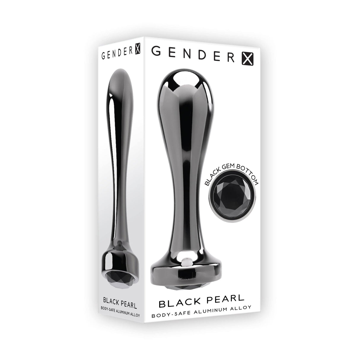 Evolved - Gender X Black Pearl Vibrating Anal Plug (Black) Anal Plug (Vibration) Rechargeable