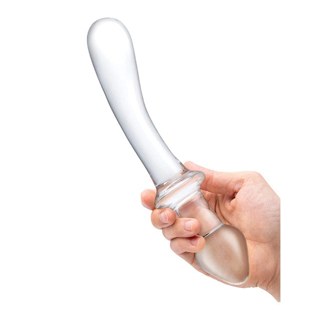 Glas - Classic Curved Dual Ended Glass Dildo 9" (Clear) Glass Dildo (Non Vibration)