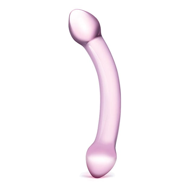 Glas - Double Trouble Hand Blown Glass Dildo 7.25" (Purple) Glass Dildo (Non Vibration)